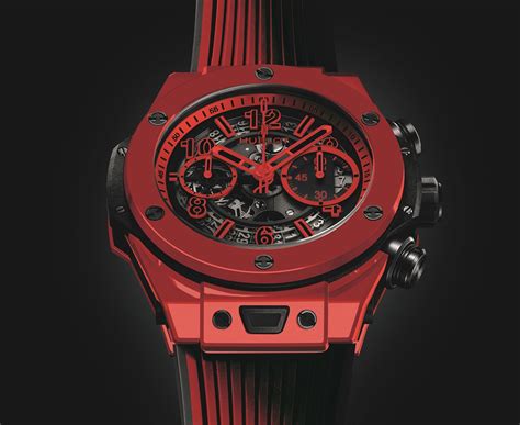 hublot rote keramik|hublot red ceramic watch.